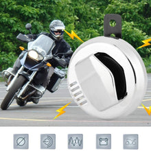 Senyar Motorcycle Horn, Aluminium Alloy Vintage Motorcycle Electric Horn Loudspeaker Super Loud 12V 2A 110dB Accessory