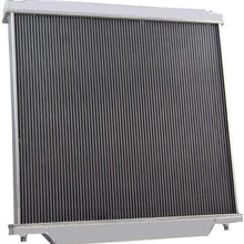 ALLOYWORKS 2 Row Aluminum Racing Radiator for 1999-2005 Ford F-250 F-350 Super Duty/Ford Excrusion 6.8L 7.3L Powerstroke Engine Turbo Diesel AT/MT