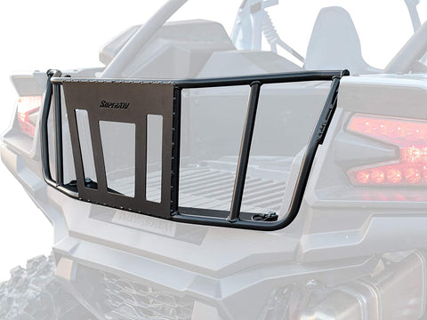 SuperATV Heavy Duty Steel Bed Enclosure for Kawasaki Teryx KRX 1000 (2020+) UTV - Easy to install, All hardware Included - 100% Guaranteed Fit - Can Hold a 32” Spare Tire, Cargo, or Other Accessories