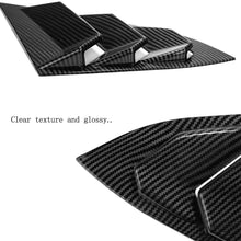 Thenice for 10th Gen Civic Racing Style Rear Side Window Louvers Air Vent Scoop Shades Cover Blinds for Honda Civic Sedan 2020 2019 2018 2017 2016 -Carbon Fiber Red