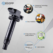 ECCPP Pack of 4 Ignition Coil Packs Compatible for Toyo-ta Camry for Ponti-ac Vibe for Scion xB 2.4L L4 2001-2012 Replacement for UF333 C1330 5C1299