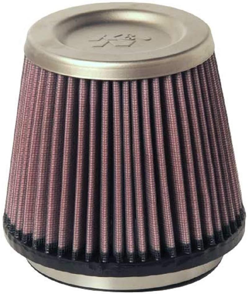 K&N Universal Filter - Titanium Top: High Performance, Premium, Washable, Replacement Filter: Flange Diameter: 4.5 In, Filter Height: 5 In, Flange Length: 0.625 In, Shape: Round Tapered, RT-4610