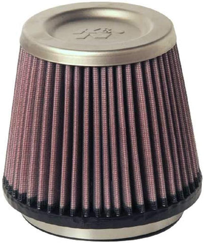 K&N Universal Filter - Titanium Top: High Performance, Premium, Washable, Replacement Filter: Flange Diameter: 4.5 In, Filter Height: 5 In, Flange Length: 0.625 In, Shape: Round Tapered, RT-4610