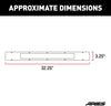 ARIES PC20OB Pro Series 30-Inch Black Steel Grille Guard Light Bar Cover Plate