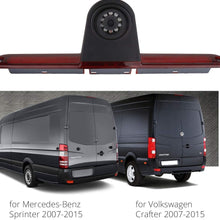HD Camera Kit 3rd Brake Light Reversing Backup Camera +7.0 inch TFT Monitor Display Compatible for VW Crafter Freightliner Sprinter/Mercedes Sprinter W906 324H 524H Dodge Sprinter 1500 2500 3500