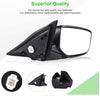 Scitoo Door Mirrors, fit for Honda Exterior Accessories Mirrors fit 2008-2012 for Honda Accord Sedan with Power Adjusting Manul-Folding Features (Passenger Side)