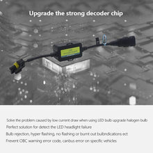 AnyCar Led Headlight Decoder H11 H8 Canbus Resistor Anti-flicker Harness Headlight Bulb Decoder for 2013 Escape