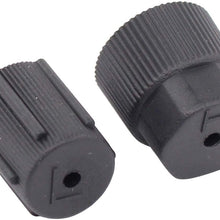 ApplianPar AC R134a Valve Cap Air Conditioning Service System Charging Port Cover Leakproof Hat A/C 13mm Low and 16mm High Pressure Side Pack of 10