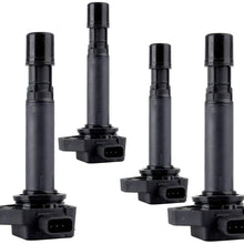 Set of 4 Ignition Coils Pack for Honda Civic Accord CR-V Crosstour Acura ILX I4 2.4L
