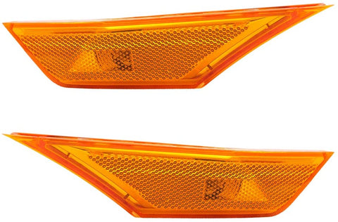 Brock Replacement Set Side Marker Lights Compatible with 2016-2020 Civic