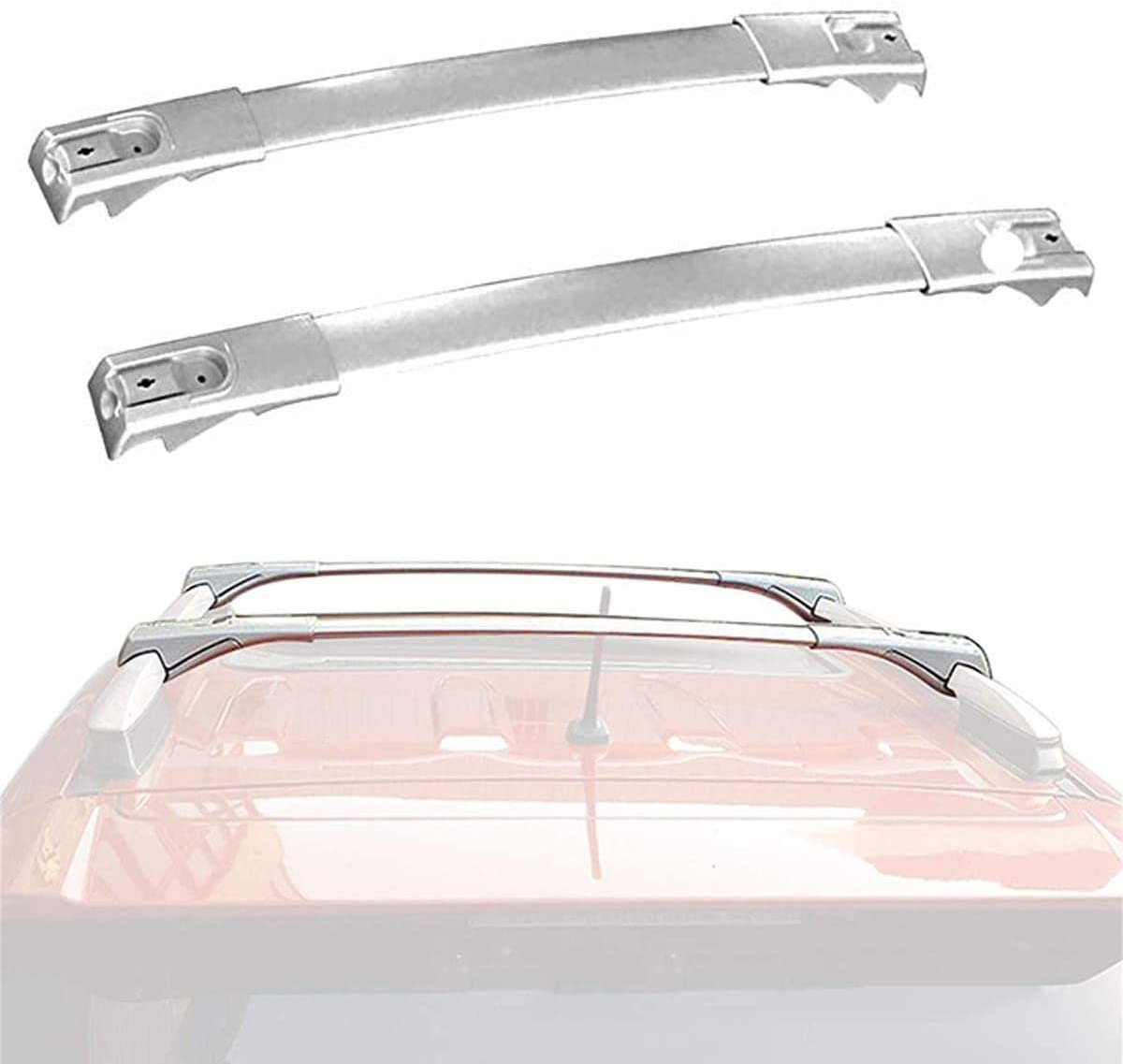 Car Top Luggage Cross Bars Roof Rack Lockable Anti-Theft Design Replacement for 2014-2018 RAV4
