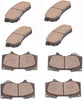 Bapmic 8Pcs Front Disc Brake Pad Set Compatible with 2003-2020 Toyota 4Runner FJ Cruiser Tacoma 2010-2019 Lexus GX460 GX470 04465-35250