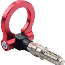Dewhel Aluminum Track Racing Front Rear Bumper Car Accessories Auto Trailer Ring Eye Towing Tow Hook Kit Red Screw On For BMW 1 3 5 Series X5 X6 E36 E39 E46 E82 E90 E91 E92 E93 E70 E71 MINI Cooper