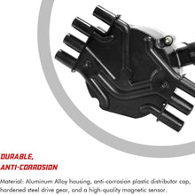 EFI Distributor for 1995-2007 Chevy GM V6 4.3L 262 Ignition Distributor 6 Cylinders Vortec with Black Cap