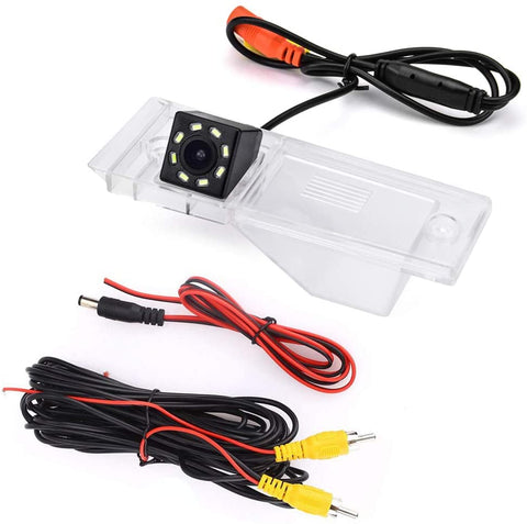 eHANGO Car Rear View Camera Bracket License Plate Lights Housing Mount for KIA Grand Carnival (LWB) / KIA Sedona/KIA VQ (China) / KIA Carnival R (South Korea) (8 LED)