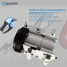 ECCPP AC Compressor with Clutch Replacement for CO 101220C for 1990-1995 Ford F-150 F-250 F-350 F-53 4.9L 7.5L