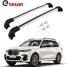 2 Pieces Cross Bars Fit for BMW X7 2019 2020 2021 Silver Cargo Baggage Luggage Roof Rack Crossbars