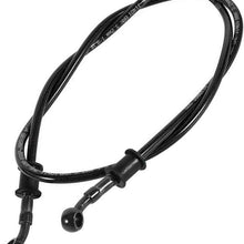 WHWEI Motorcycle Dirt Bike Braided Steel Hydraulic Reinforce Brake line Clutch Oil Hose Tube Universal (Color : Black)