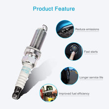 Vplus 4PCS Iridium Spark Plug, Replaces# 93501, LKAR7BIX-11S