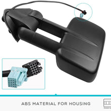 YITAMOTOR Compatible with Chevy Towing Mirrors, Chevrolet Silverado Side Mirror, GMC Sierra Tow Mirrors, pair 2003-2007 Power Heated with Arrow Signal Light