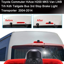 Waterproof Night Vision High Definition Color Rear View Brake Light Third Roof Top Mount Lamp Reverse Backup Camera for Toyota Hiace Commuter Van (Reversing Camera+4.3 '' Rearview Mirror)