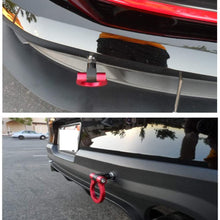 MG Pro-industry Front & Rear Bumper Reverse Screw on Racing Tow Hook Kit Heavy Duty for Ford Mustang 1996-2019,Focus MK4 2017-2019,Focus RS 2017-2019 (Red)