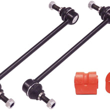 4PC Front Sway Bar Links + Front Bushings FITS 2001-2007 Dodge Caravan Chrysler Town Country 2001-2003 Plymouth Voyager