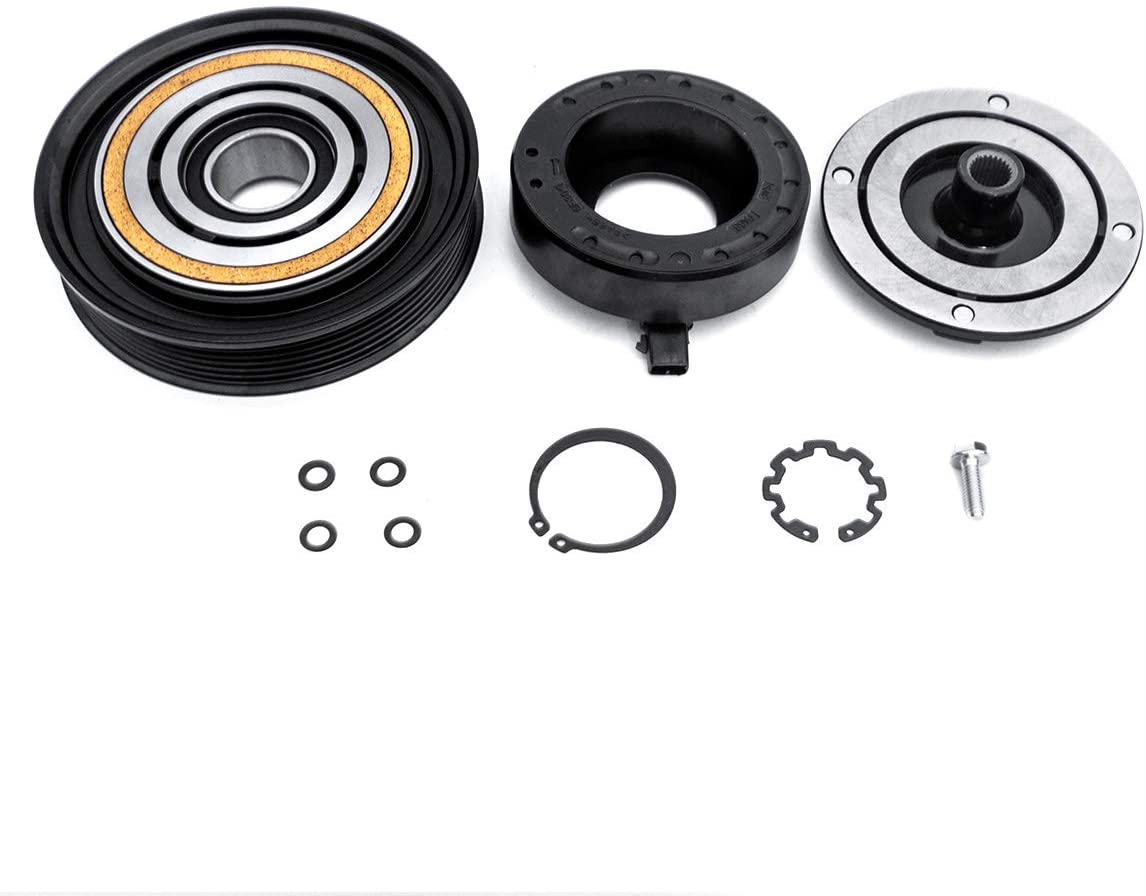 FKG AC Compressor Clutch Assembly Repair Kit 1010005 38810RCAA01 38810RDAA01 Fit for 2003-2007 Honda Accord 3.0L, 2004-2008 Acura TL 3.2L, 2003-2006 Acura MDX 3.5L