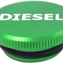 choolo Diesel Fuel Cap Compatible with Dodge,Billet Aluminum Fuel Cap,Magnetic Ram Diesel Billet Aluminum for 2013-2018 Dodge Ram Truck 1500 2500 3500 with New Easy Grip Design(Green)