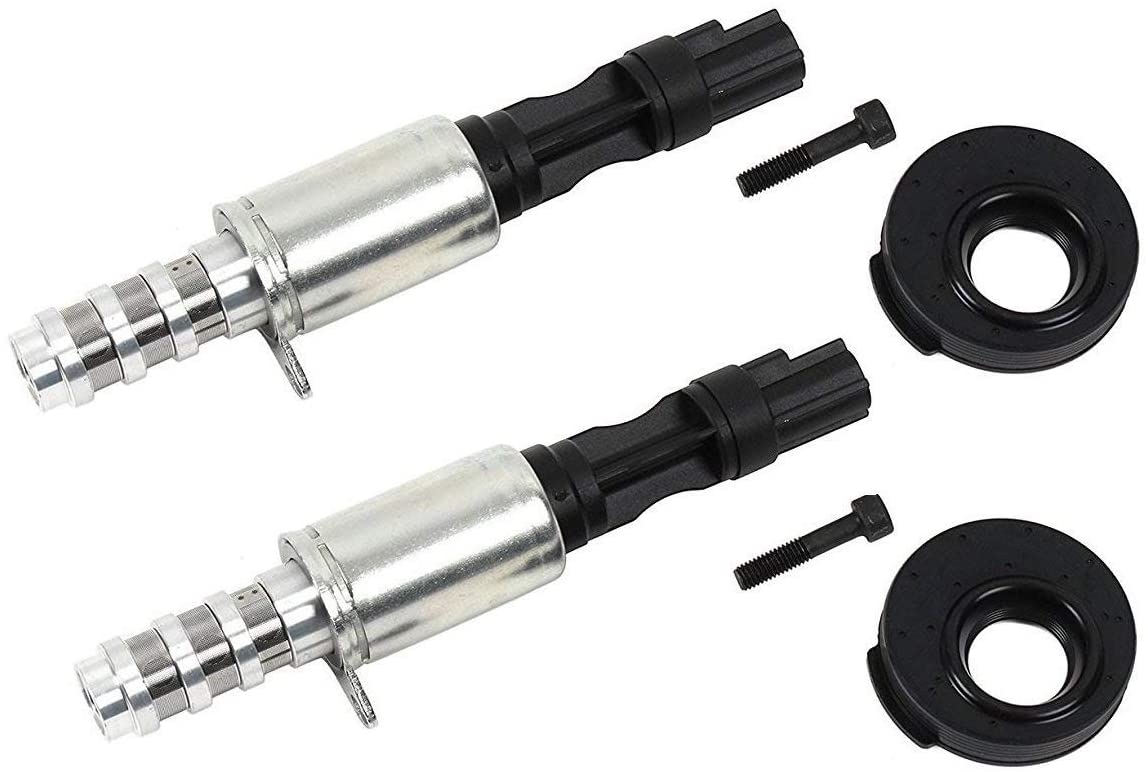 Variable Camshaft Timing Solenoid VCT for 2004 2005 2006 2007 2008 Ford Expedition, F150, Mustang, Sport Trac 3V 5.4L, 5.4, 4.6 Replaces # 8L3Z-6M280-B 2 Solenoids & Cam Seal
