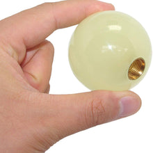 Pursuestar White Round Cue Luminous Ball Shift Knob Car Gear Shifter Head Fit Most Manual Automatic Vehicles 5 6 Speed