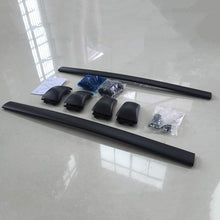 Black Aluminum Roof Rack Cross Bars Replacement for 2015-2018 Highlander Top Side Rail Cargo Carries