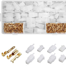 AutoRocking 380pcs Motorcycle Car Electrical Wire Connectors Kit, 2.8mm 2 3 4 6 Pin Header Crimp Wire Terminals