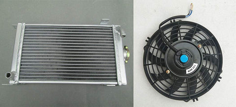 3 ROW RACING ALUMINUM RADIATOR FOR GAS SHIFTER KART/GO KART & FAN
