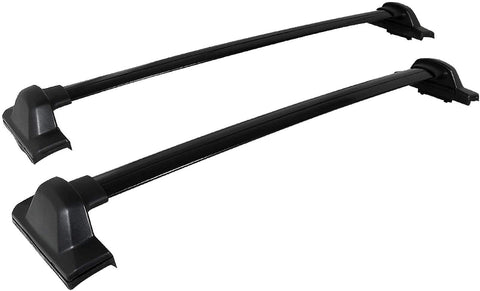 Spec-D Tuning Factory Style Black Top Cargo Roof Racks Cross Trail Bars 2Pc for 2017-2018 Honda Crv Cr-V
