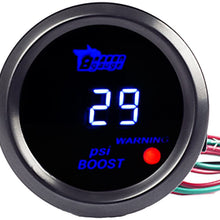 ESUPPORT Car 2" 52mm Digital Water Temp Gauge Temperature Meter Blue LED Light Celsius