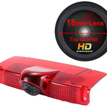 Navinio New Version Car Third Roof Top Mount Brake Lamp Camera Brake Light Rear View Backup Camera+7" LCD Car Dashboard Color Monitor for Chevrolet Express GMC Savana Vans Exporer Vans Cargo