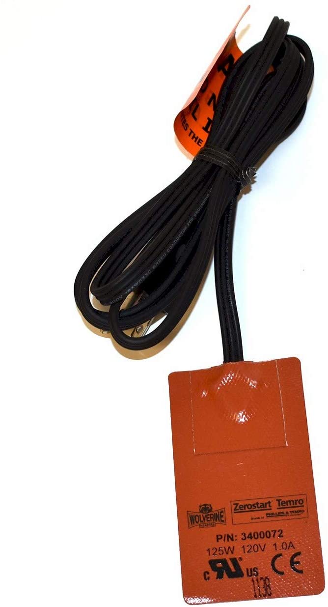 Zerostart 3400072 Silicone Pad Heater Engine Oil, Transmission Fluid, Reservoir and Hydraulic Fluid Heater, 2¼