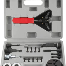 NovelBee 20pcs A/C Automotive Compressor Clutch Hub Remover Installer Puller Tool with Spanner Air Conditioner Tool