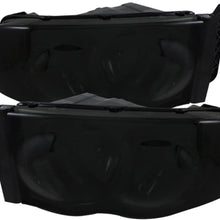 Spyder Auto 5014757 Amber Crystal Headlights; Bulbs Included; Pair; Smoke;