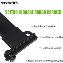 SCITOO fit for Ford Escape 2008 2009 2010 2011 2012 Aluminum Alloy Roof Top Cross Bar Set Rock Rack Rail