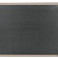 CoolingSky 62MM 4 Row Core Aluminum Radiator +Fan Shroud & Relay Kit for 1977-1982 Chevy Corvette C3 5.7 5.0 V8 Models