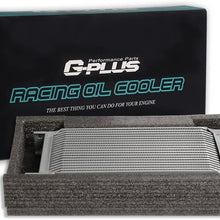 25 Row AN10 Engine Oil Cooler Silver + Filter Adapter Kit + 7" Universal Black Fan