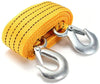Wangyihan 300cm Yellow car NylonTow Rope durableStraps with forging Iron Hook