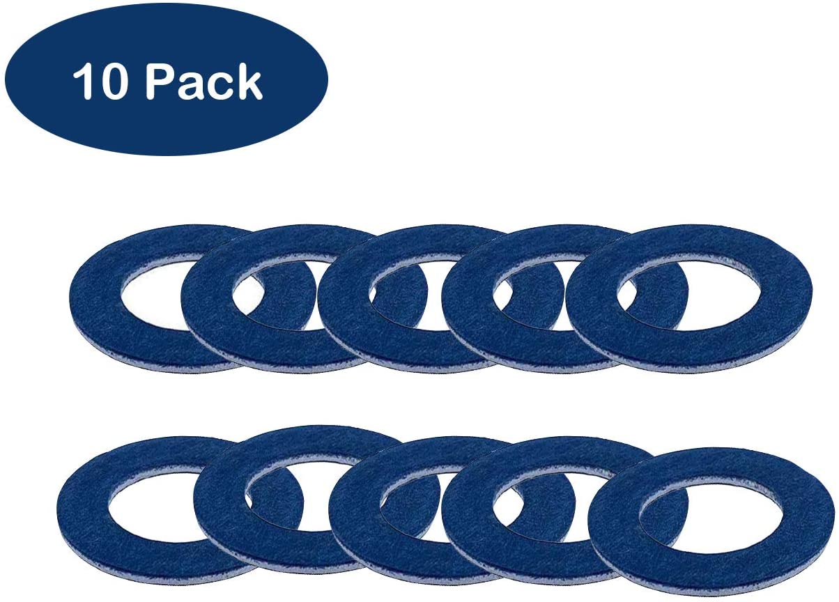 Engine Oil Drain Plug Crush Gasket Washers Seals for Toyo-ta Prius Tundra Sienna Highlander Le-xus Avalon Camry Corolla Tacoma 4Runner RAV4,90430-12031 ( 10 Pcs)