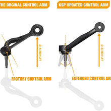 KSP Upper Control Arm Fit for Sierra Silverado, Tubular Fit 2-4" lift for 14-18 Silverado Sierra 6-Lug 2WD/4WD OE stamped steel and aluminum arms