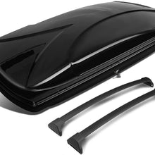 DNA MOTORING PT-ZTL-8130-BK Roof Top Cargo Box + Pair Aluminum Cross Bar