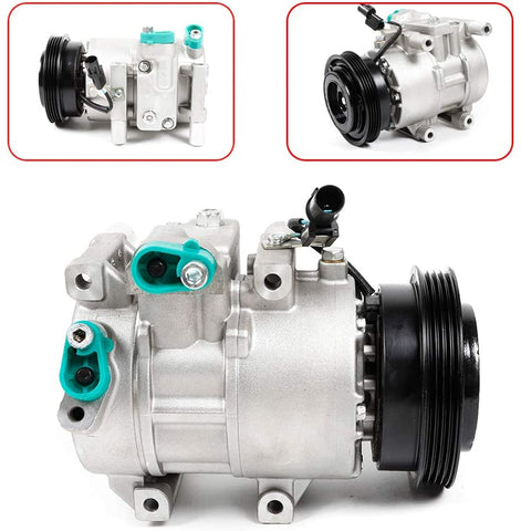 TBVECHI Air Conditioner Compressor W/Clutch Fits for 2007 2008 2009 Kia Spectra & Spectra5 2.0L 158350