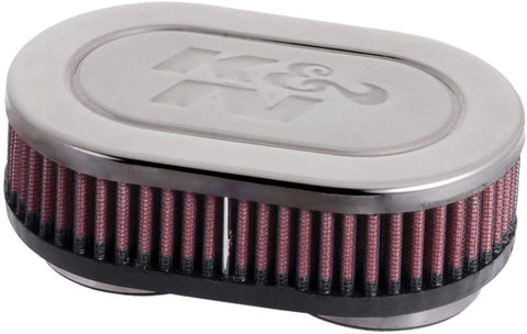 K&N Universal Clamp-On Filter: High Performance, Premium, Washable, Replacement Engine Filter: Flange Diameter: 2.125 In, Filter Height: 1.75 In, Flange Length: 0.625 In, Shape: Oval, RC-2380