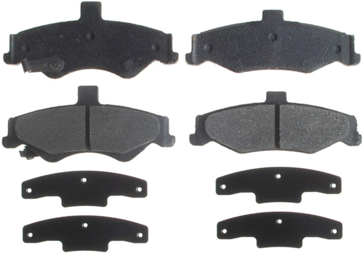 ACDelco 14D750CH Advantage Ceramic Rear Disc Brake Pad Set with Hardware